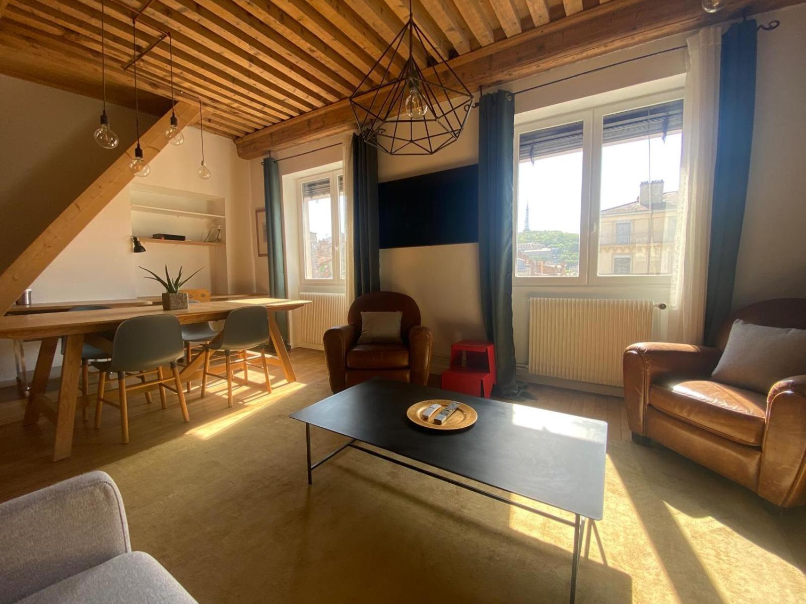 Appartement T3 Hyper Centre De Lyon, Super Vue Fourviere المظهر الخارجي الصورة